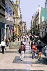 Una vida colorada es un estmulo para
                            la mente, p.e. una zona peatonal como en
                            Lima