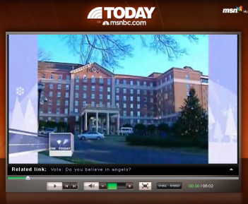 Bericht von Today 23.12.2008: Das
                            Spital in Charlotte in North Carolina, wo
                            Tochter Chelsea mit Lungenentz�ndung
                            hingebracht wird