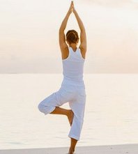 Gleichgewicht halten, eine Joga-�bung