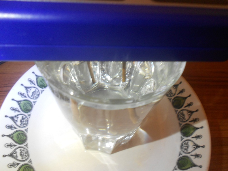 15 minutos
                  despu�s: las varillas en el agua destilasa no tienen
                  barbujas, pero una varilla es m�s clara que la otra
                  que es negrita 1