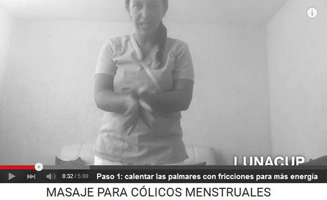 C�licos menstruales paso
                    1: calentar las palmares de las manos con fricci�nes
                    para tener m�s energ�a en las manos durante 10
                    segundos hasta las palmares son bien calientes