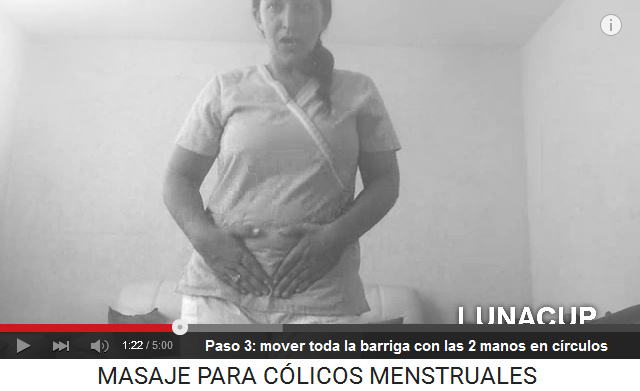 Colicos menstruales paso
                    3: mover toda la barriga con las dos manos en
                    c�rculos grandes - 20 c�rculos