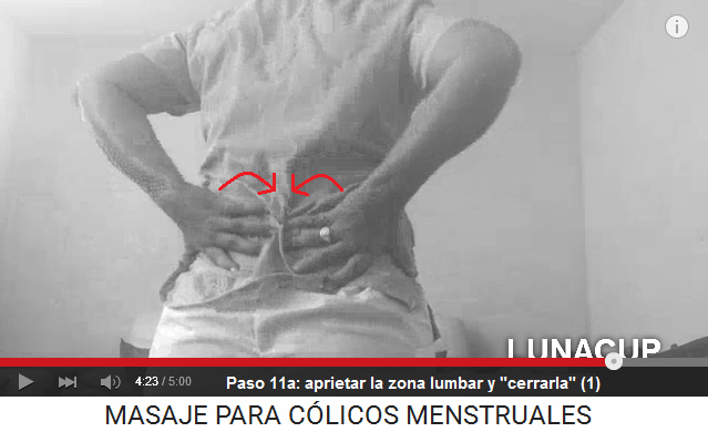 Paso 11a: ejercicio aprietando la zona
                    lumbar y "cerrarla" de los dos lados (1)