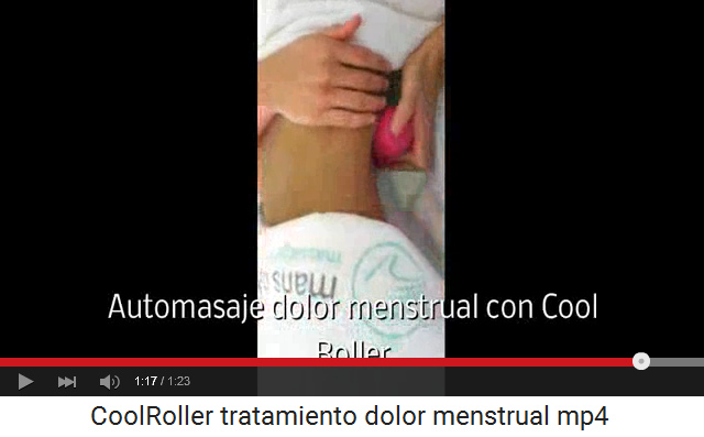 Masaje contra dolor menstrual estimulando y
                    relajando la matriz y los �rganos vecinos con un
                    roller en el sacro 02