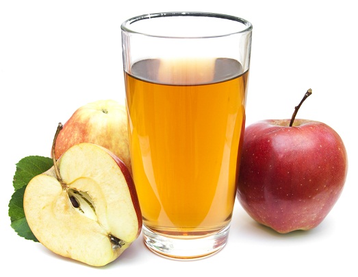 Apfelsaft 6 Tage lang 1 Liter
                        täglich trinken