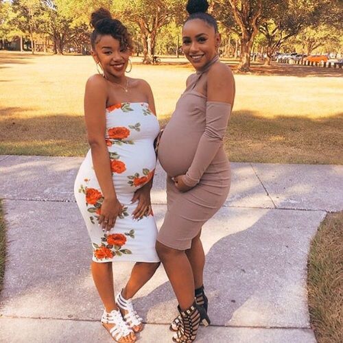 Zwei sexy
                        Hochschwangere