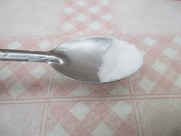 Borax auf dem
                Teel�ffel, die Dosis f�r 1 Liter Heilwasser