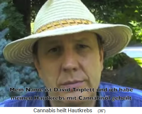David Triplett heilte
                    seinen Hautkrebs mit Cannabisöl / Hanföl