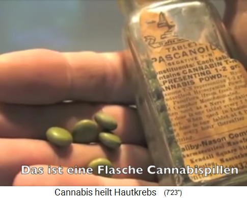 Flasche f�r Cannabistabletten aus den
                    1930er Jahren