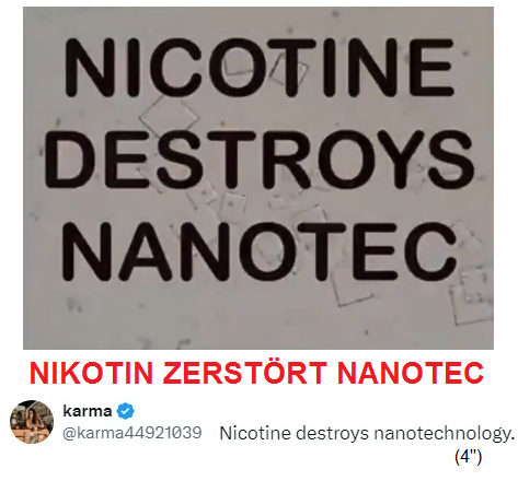 Video: Nikotin zerst�rt Nanotechnologie, Titel
