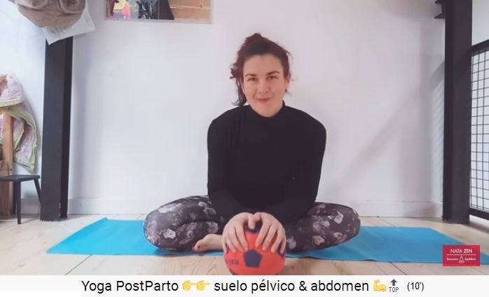 Yoga mit einem Ball gegen
                              Harninkontinenz 01 - die Joga-Meisterin