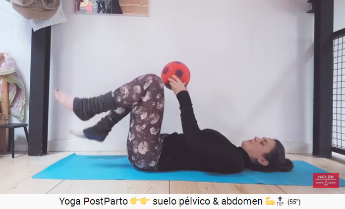 Now the ball is placed between
                          the bent knees 01