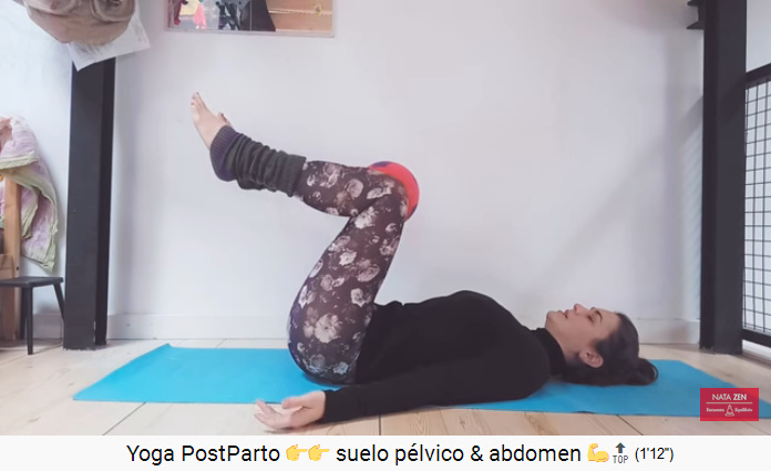 Now the ball is
                          held between the bent knees and the arms are
                          stretched flat and open half-way on the floor