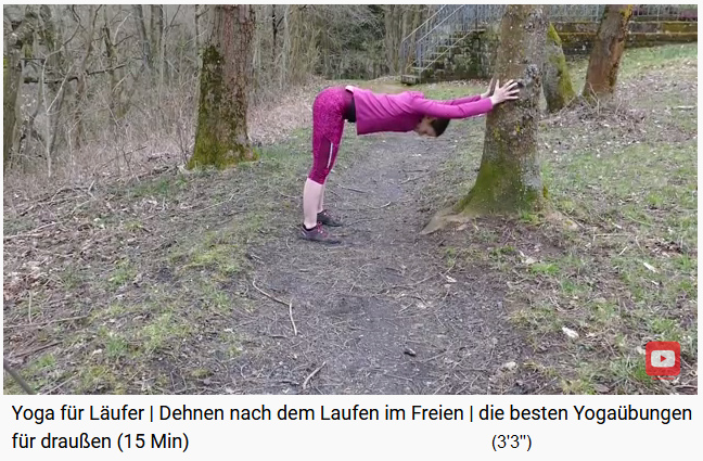 2a. Estiramiento de la
                espalda en una pared o en un �rbol en �ngulo recto