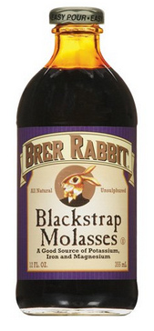 Melaza "Melaza negra
                                          como cinta negra del conejo
                                          Brer" (inglés: Brer
                                          Rabbit Blackstrap Molasses),
                                          botella