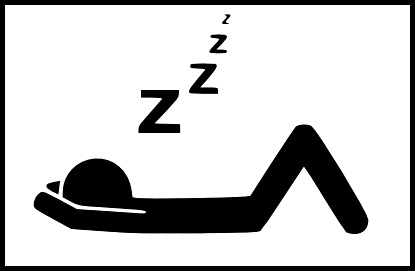 Symbol of sleep: Sleep is important, above
                        all before midnight sleep