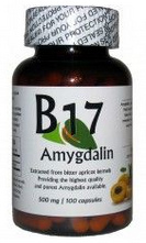 Vitamin B17-Kapseln (Laetril, Amygdalin) mit
                  winzigen Zyanidmengen gegen Krebszellen