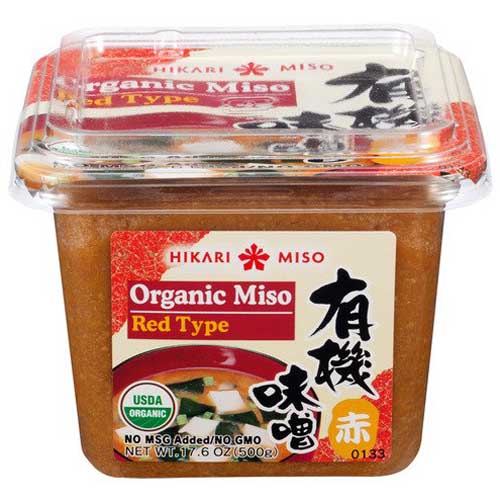Red miso paste in
                  can