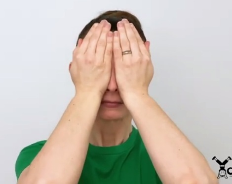 Palmieren 01: mit den H�nden parallel