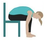 Dehnung
                  der R�ckseite im Sitzen