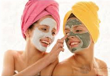 m�scara con
                  arcilla blanca y verde