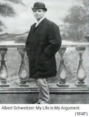 Albert Schweitzer als Student ca. 22 Jahre
                    alt