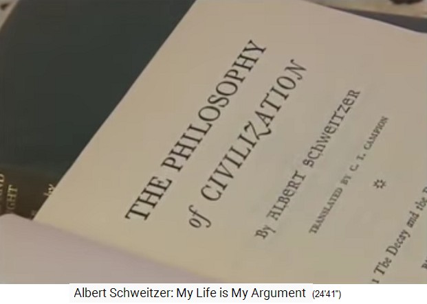 Buch von Albert
                    Schweitzer "Philosophie der Zivilisation"
                    1923