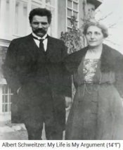 Albert und Helene Schweitzer 1912 /
                1913 beim Spaziergang