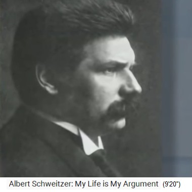 Albert Schweitzer ca. 30 Jahre alt, Profil