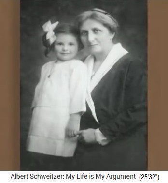 Helene Schweitzer mit Tochter Rhena