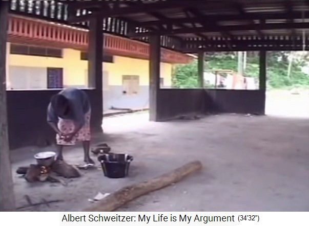 Lambarene 2005, Kochen am offenen Feuer