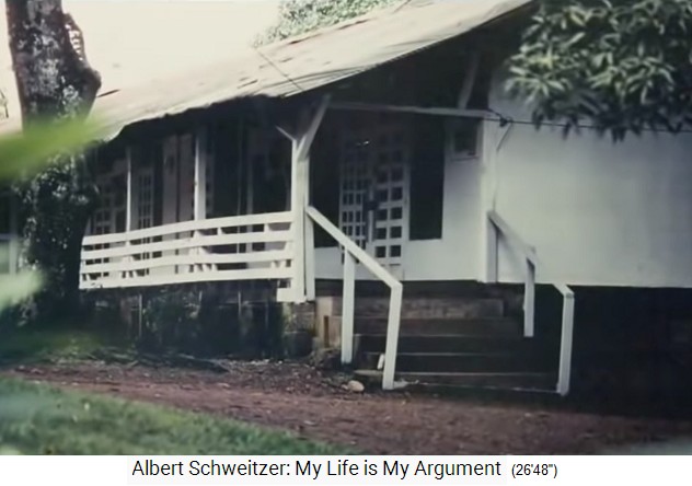 Spitaldorf Lambarene, das
                    Spitalgeb�ude 1940ca.