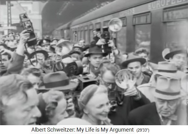 Fotografen verfolgen Albert Schweitzer