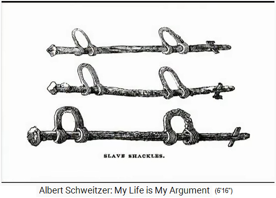 Franz�sisch-Kolonialafrika:
                    Sklaverei mit Eisenschellen