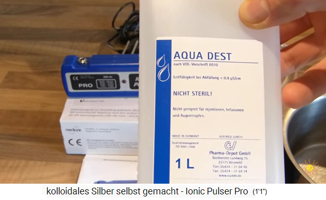 Eau
                  distill�e "Aqua Dest"