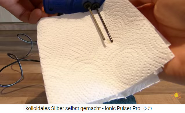 Nach 15 Minuten ist einer der
                        Silberst�be schwarz