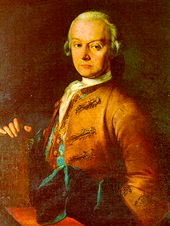 Johann Georg Leopold Mozart, severe
                          father of W.A.Mozart.
