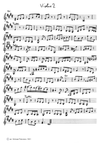 Bach: concert for violin E major,
                                third part (Allegro assai), violin tutti
                                part (page 8)