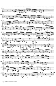 Bach: concert for violin a minor,
                              first part, violin tutti part (page 2)