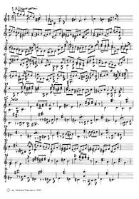 Bach: concert for violin a minor,
                              third part (Allegro assai), violin tutti
                              part (page 6)
