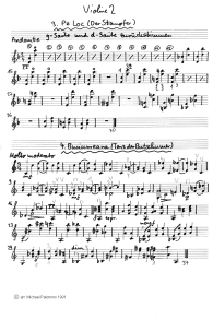 Bartók-Székely: Romanian folk dances,
                              violin tutti part (page 2): No. 3: The
                              heavy dancer (Pe Loc); No. 4: Dance of the
                              Butshum people (Buciumeana)