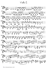Beethoven: concert for violin, first
                              part, violin tutti part (page 4)