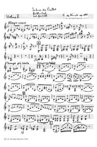 Bériot: Ballettszenen (Scènes de ballet) für
                      Geige und Klavier, Geigenbegleitung (Seite 1)