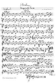Brahms: Hungarian dance No. 5
                              (Allegro), violin tutti part