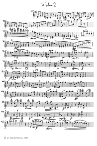 Dvorak: sonatina for violin and
                              piano, first part (Allegro), violin tutti
                              part (page 2)