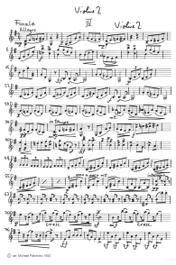 Dvorak: Sonatine für Violine und Klavier,
                      vierter Satz (Finale: Allegro), Geigenbegleitung
                      (Seite 6)