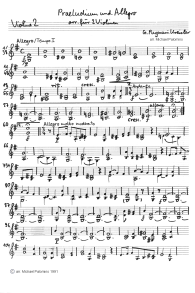 Pugnani-Kreisler: Präludium und Allegro,
                      Geigenbegleitung (Seite 1)
