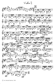 Schubert: sonatina for violin and
                              piano No.1, second part (Andante), violin
                              tutti part (page 5)