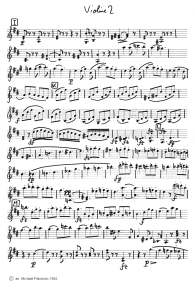 Schubert: sonatina for violin and
                              piano No.1, third part (Allegro vivace),
                              violin tutti part (page 8)