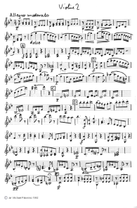 Schubert: Sonatine für Violine und Klavier
                      Nr. 3, vierter Satz (Allegro moderato),
                      Geigenbegleitung (Seite 7)